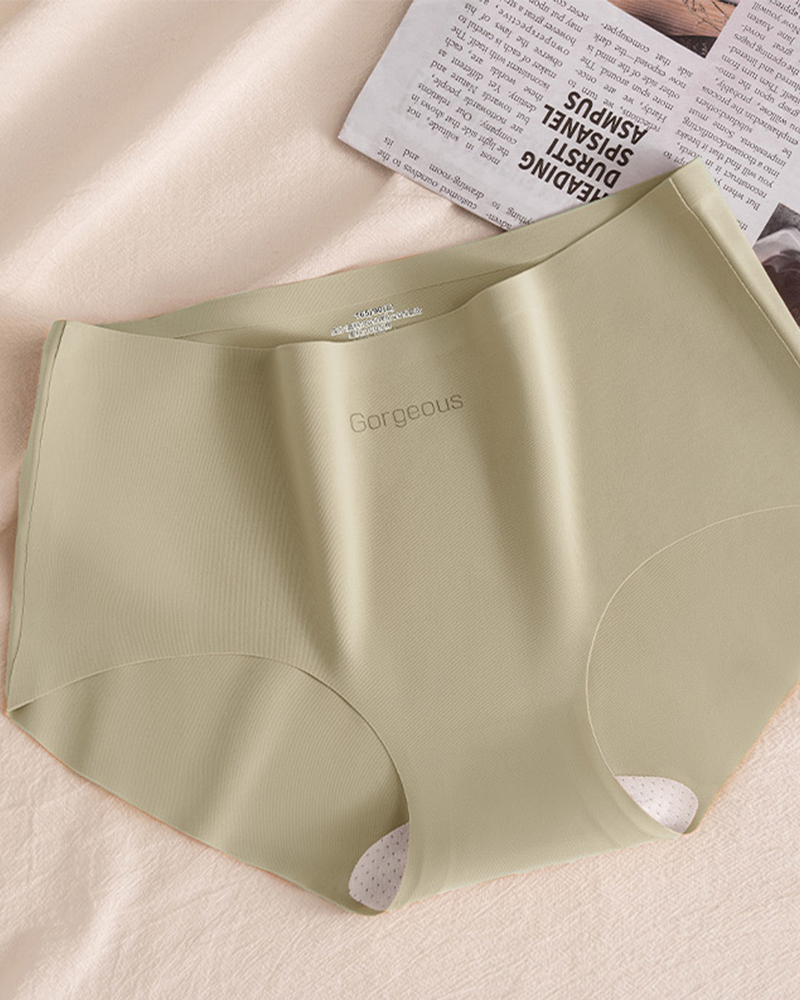 Yoga Fitness Mulberry Silk Antibacterial Seamless Underwear-Curvy-Faja