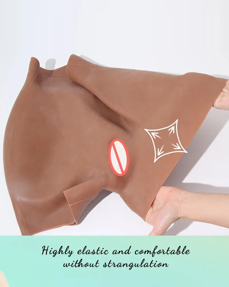 Open crotch food-grade silicone short hip pad with three-year service life