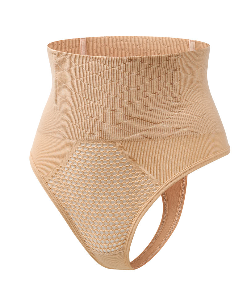 Hollow-Out High-Waisted Thong For Tummy Control Hip Lifting