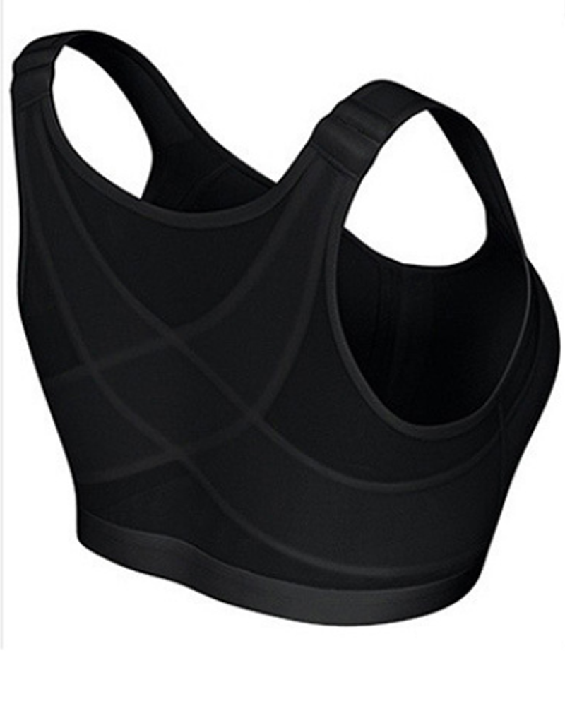 Breathable Supportive Vest-Style Bra