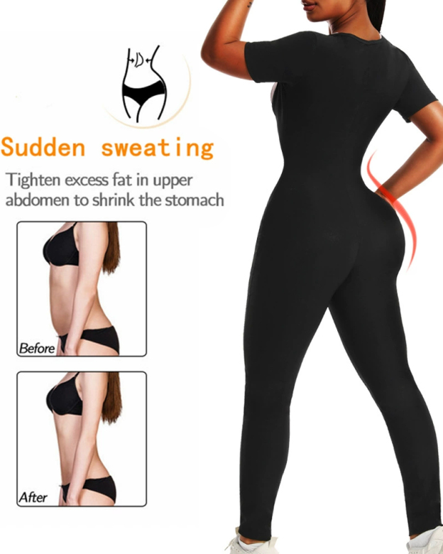 Sweat-Prone Body Shaper-Curvy-Faja
