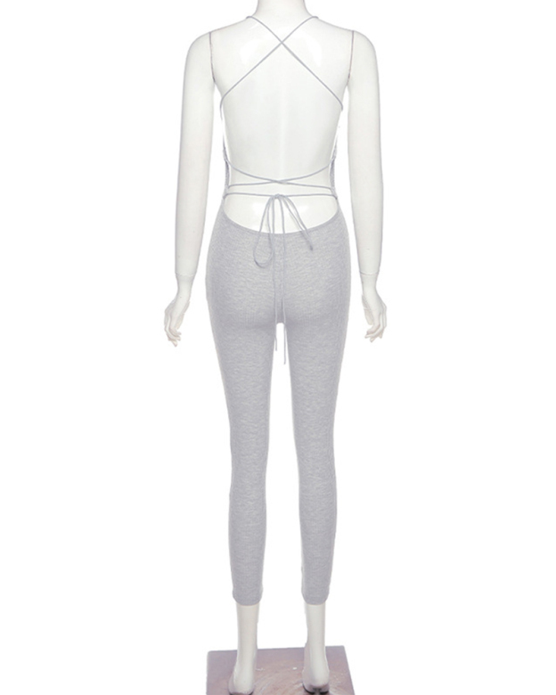 Beautiful Back Suspender Jumpsuit