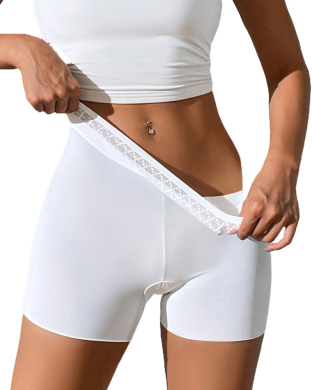 Solid Color Hip-Lifting And Tummy-Control Shorts
