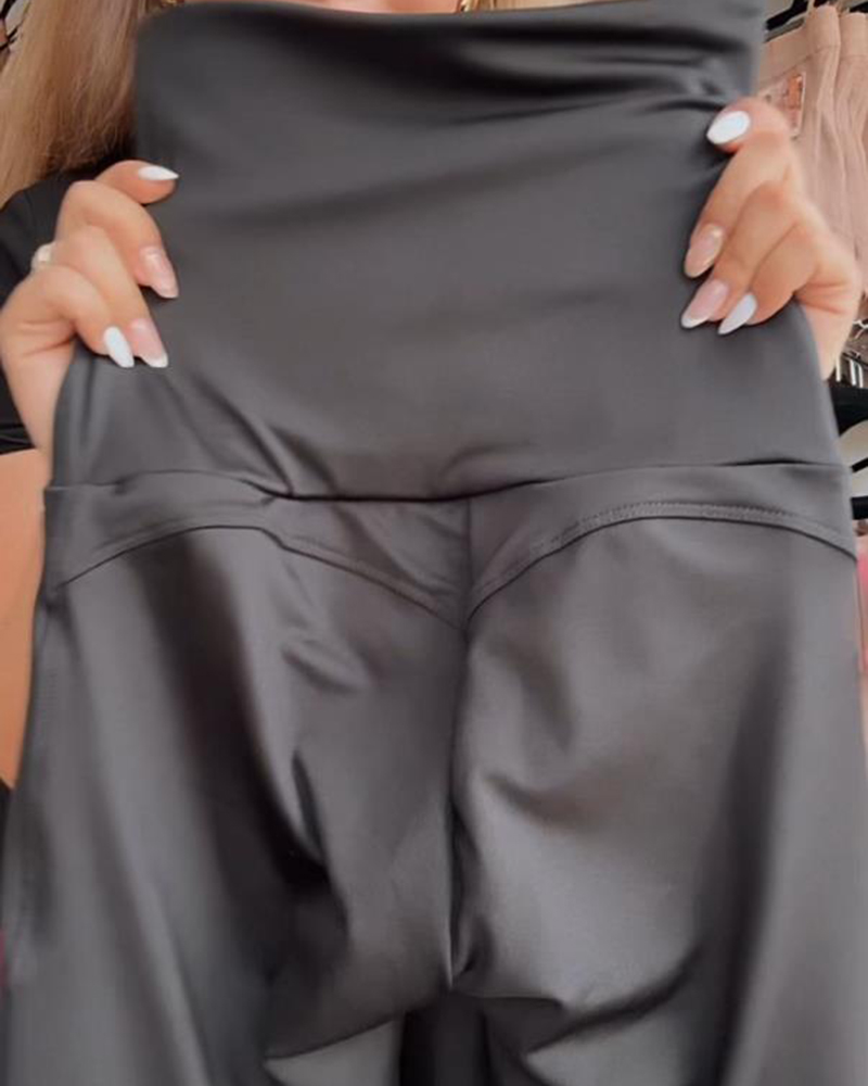 High Waist Double Layer Tummy Control Butt Lift Leggings (Pre-Sale)