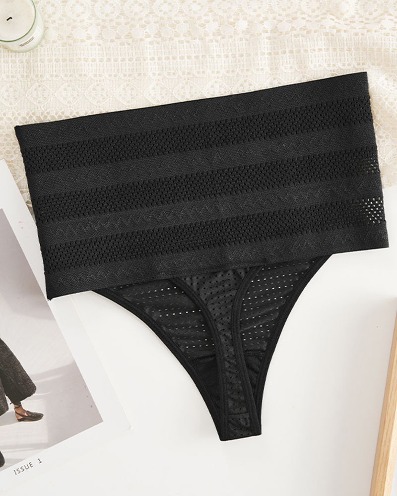 High Waist Tummy Thong Briefs