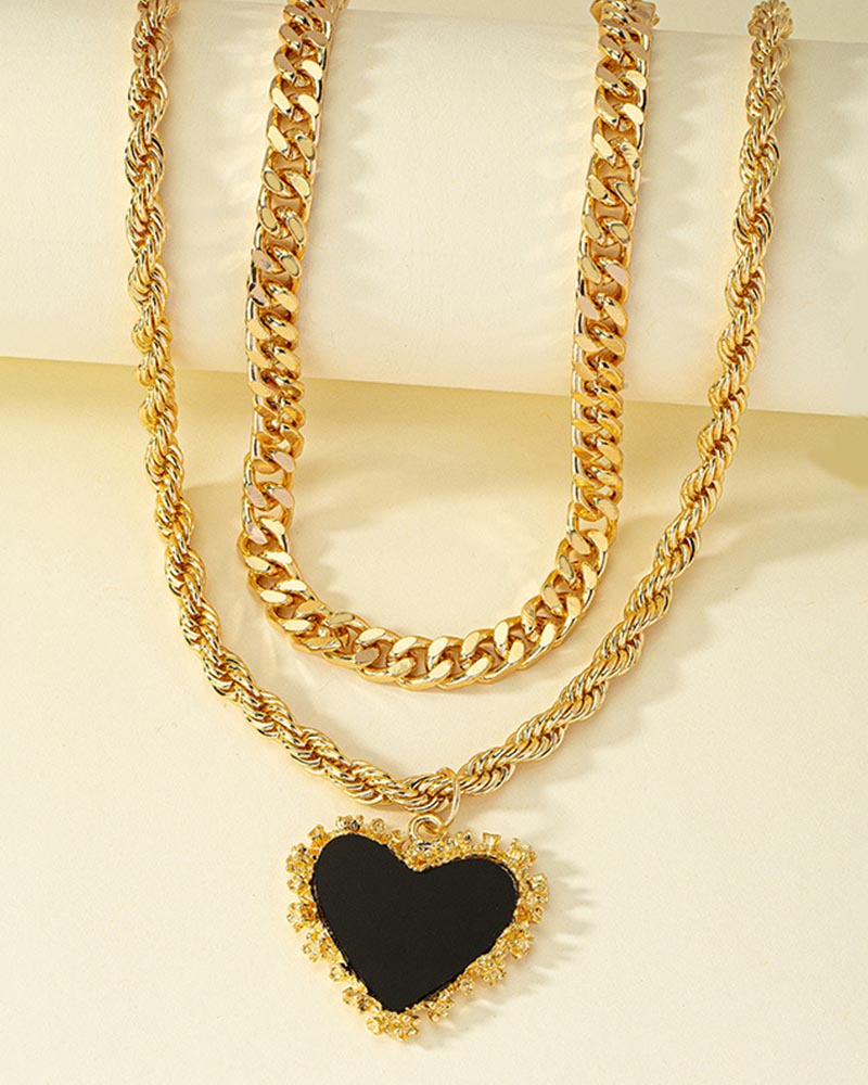 Double Love Necklace Woman-Curvy-Faja
