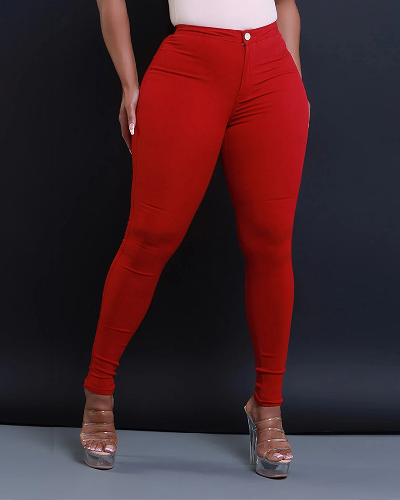 Skinny Candy Mid-Rise Jeans-Curvy-Faja