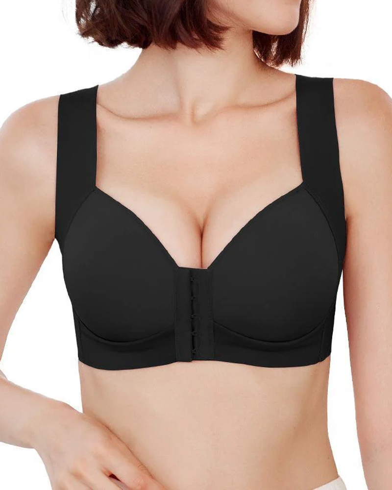 Front Clasp Push Up Bra-Curvy-Faja