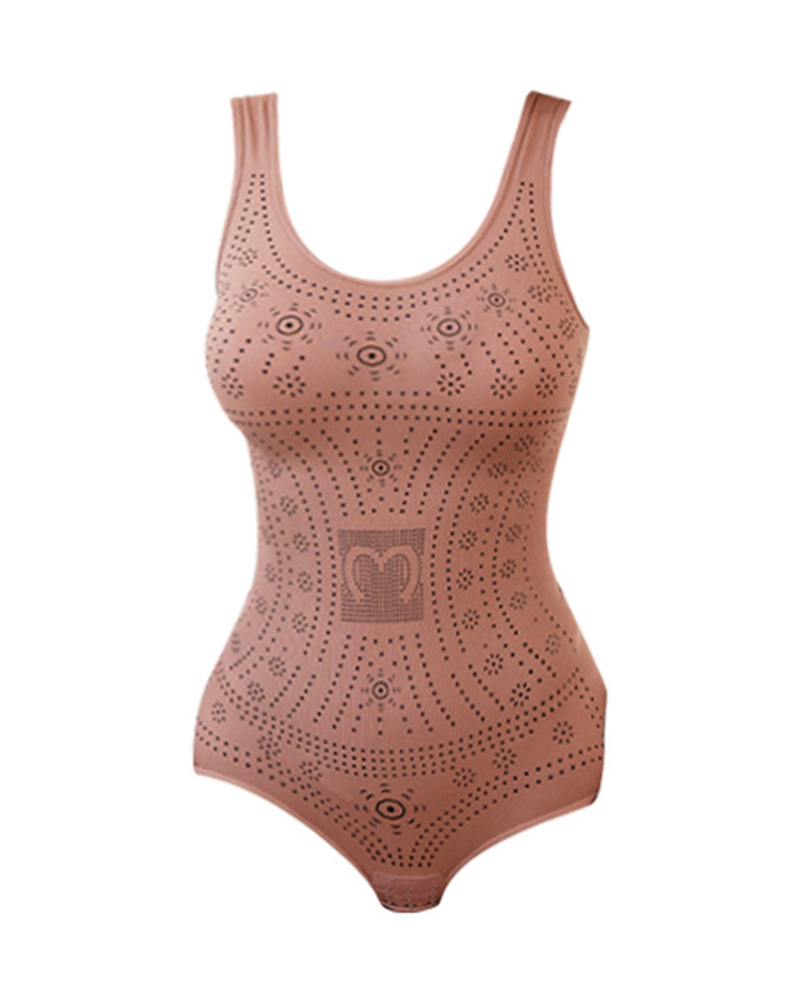 Backless Camisole Bottoming Tummy-Control Triangle One-Piece Body Shaper