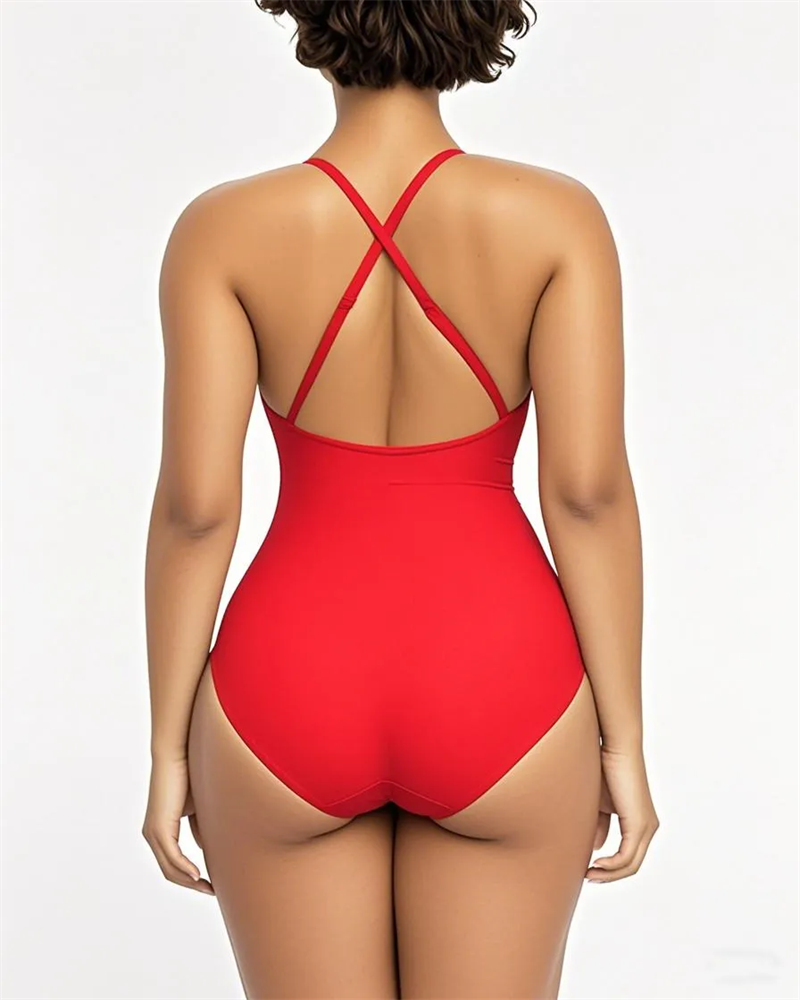 Slim-Fit U-Ring Sculpting Swimsuit-Curvy-Faja