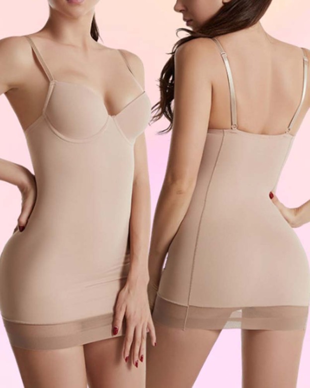Lingerie Free Bra One-Piece Shapewear Dress