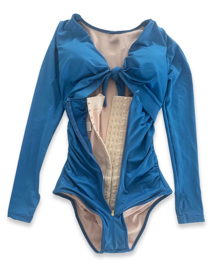 Blue Swim Girdle • Long sleeve (Pre-Sale)