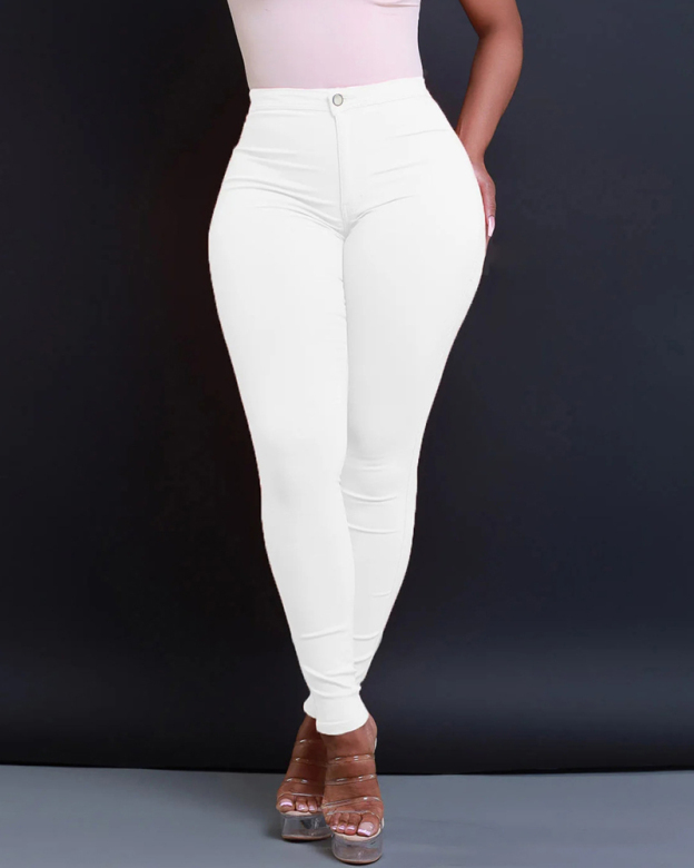 Skinny Candy Mid-Rise Jeans-Curvy-Faja