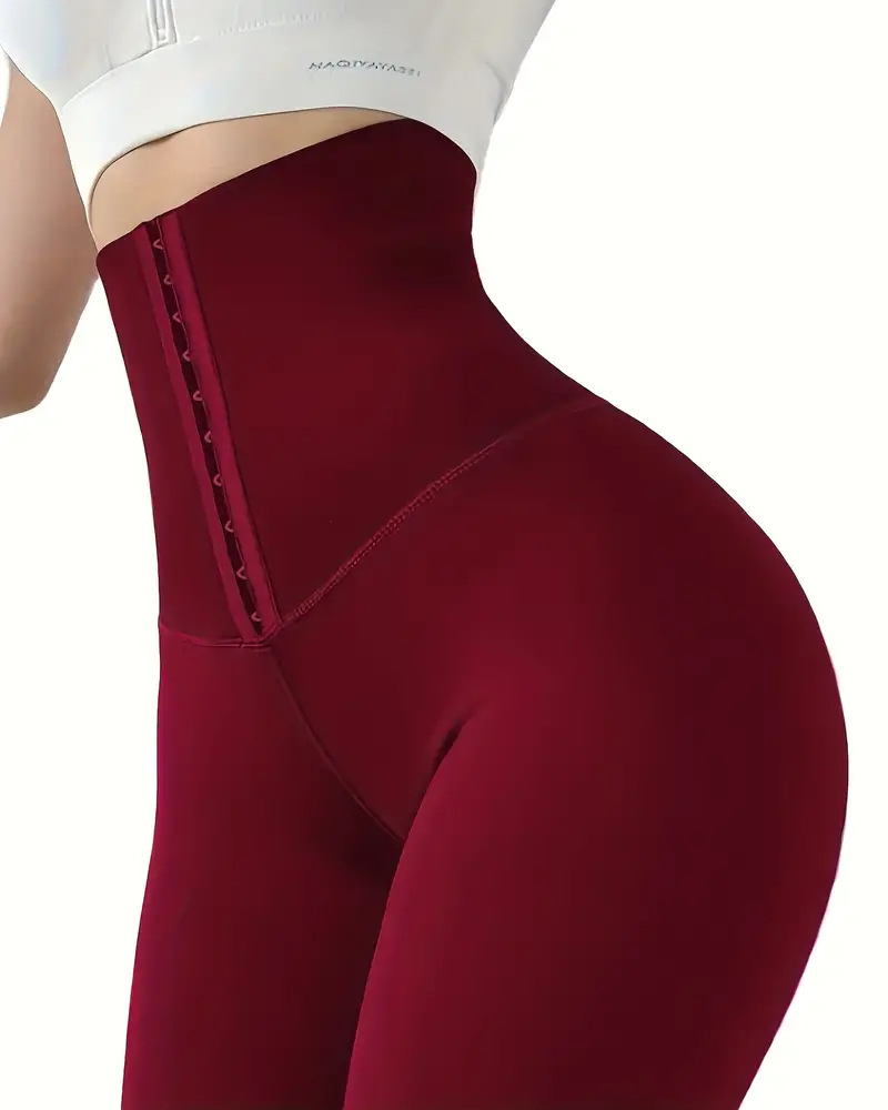 Buttoned Sports Slimming Pants Hip Lift Waist Pants-Curvy-Faja