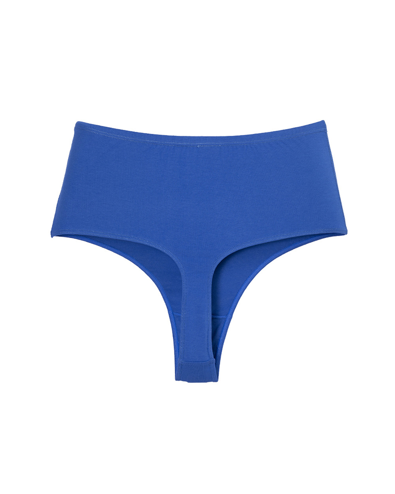 Cotton High Waist Invisible Thong-Curvy-Faja