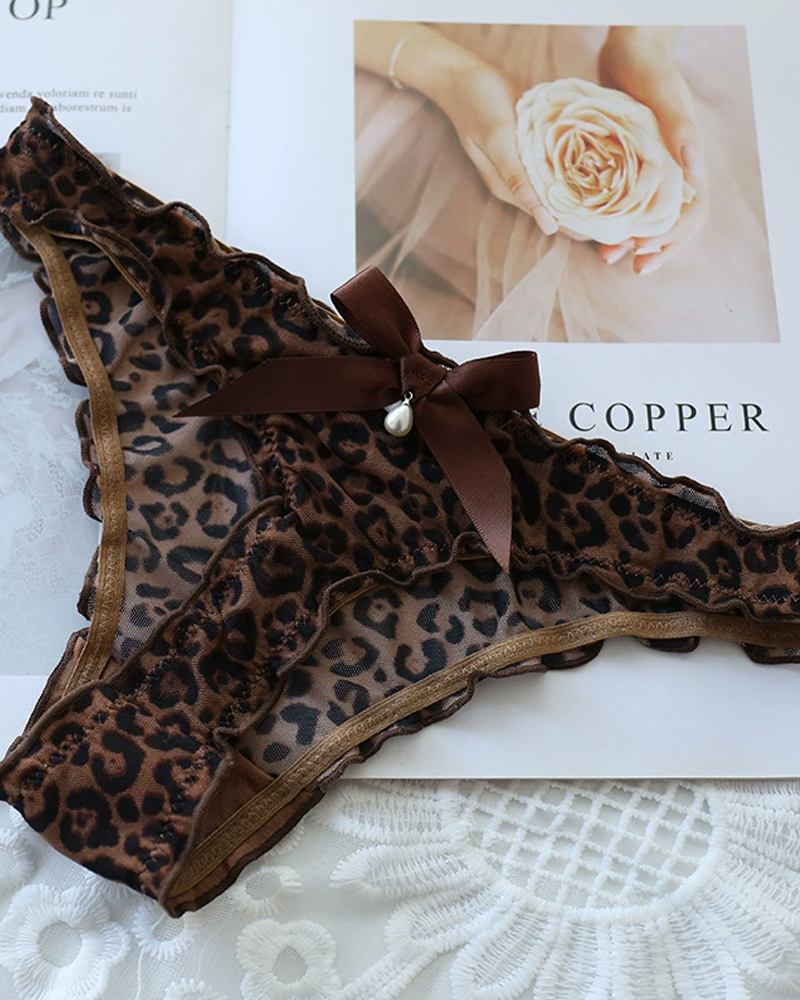 Sexy Mesh Pearl Thong-Curvy-Faja