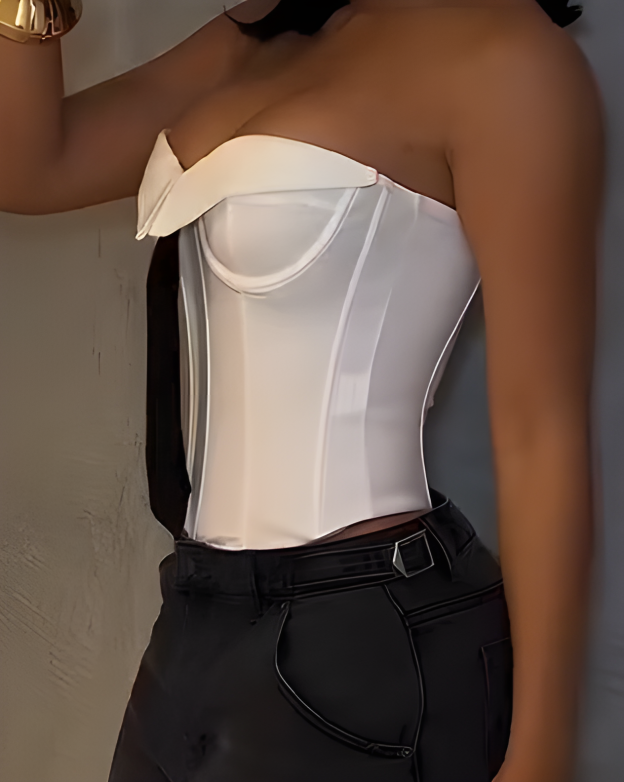 Bandeau Tie Slimming Corset Top