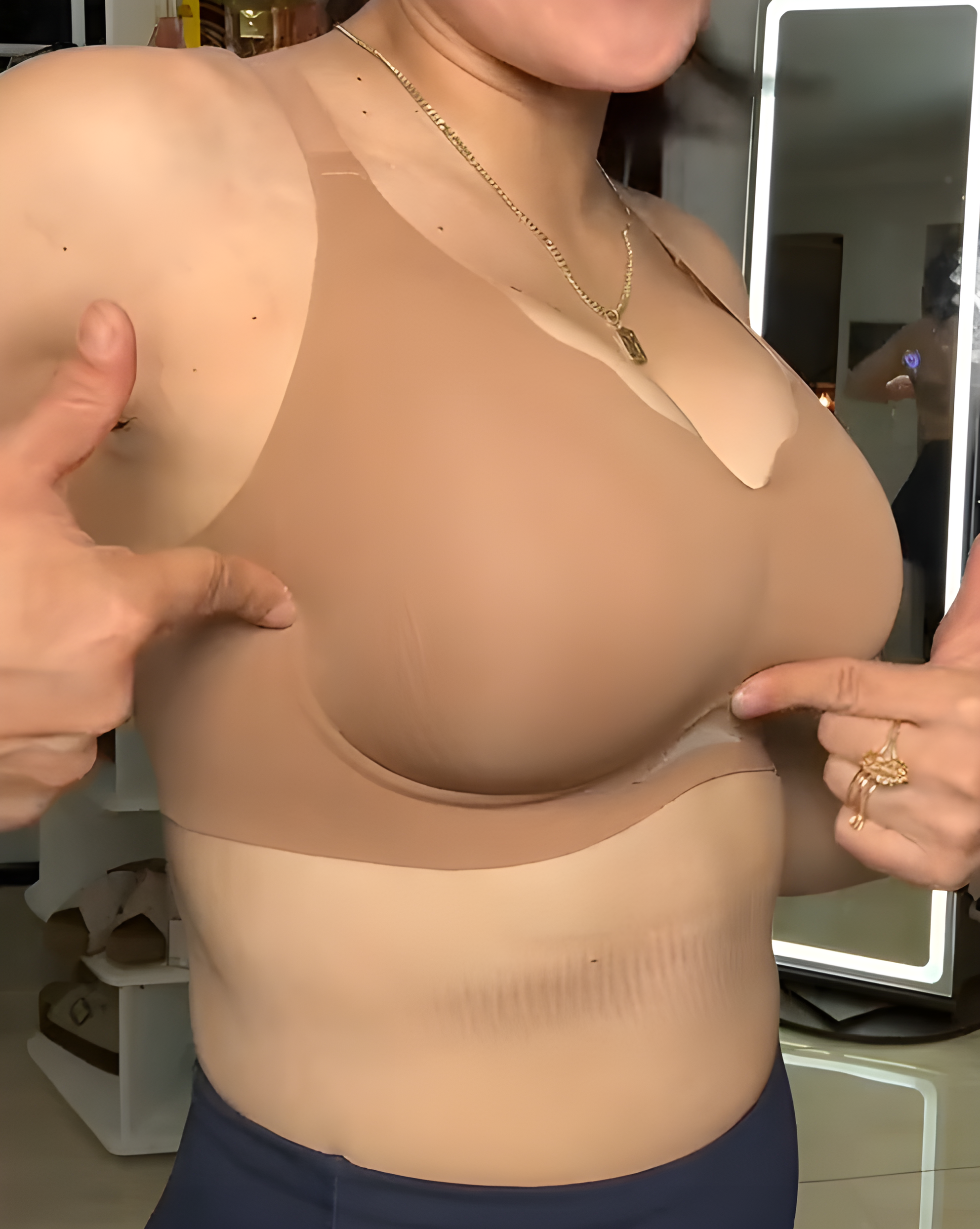 Women's Sheer Mesh Seamless Bra-Curvy-Faja