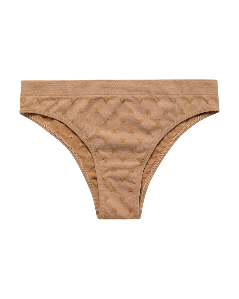 Sexy Simple Printed Cotton Crotch Briefs-Curvy-Faja