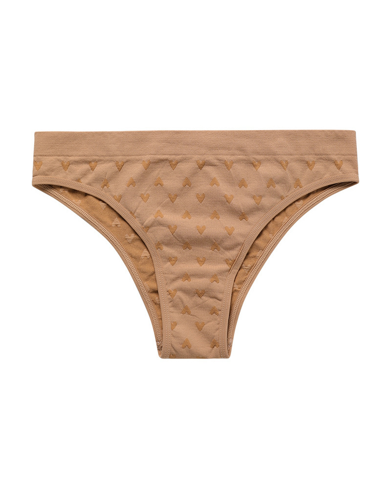 Sexy Simple Printed Cotton Crotch Briefs-Curvy-Faja