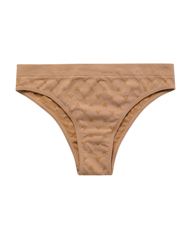 Sexy Simple Printed Cotton Crotch Briefs-Curvy-Faja