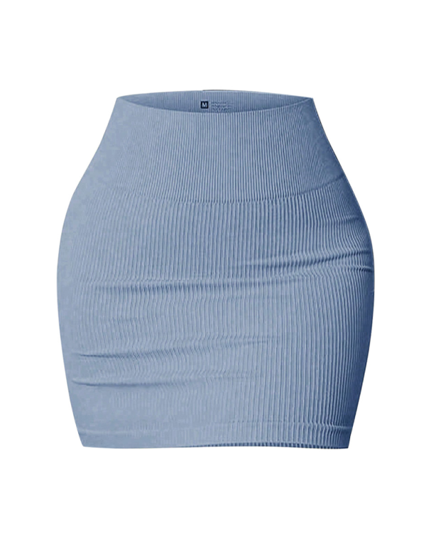High-Waisted Slim-Fitting Bodycon Mini Skirt