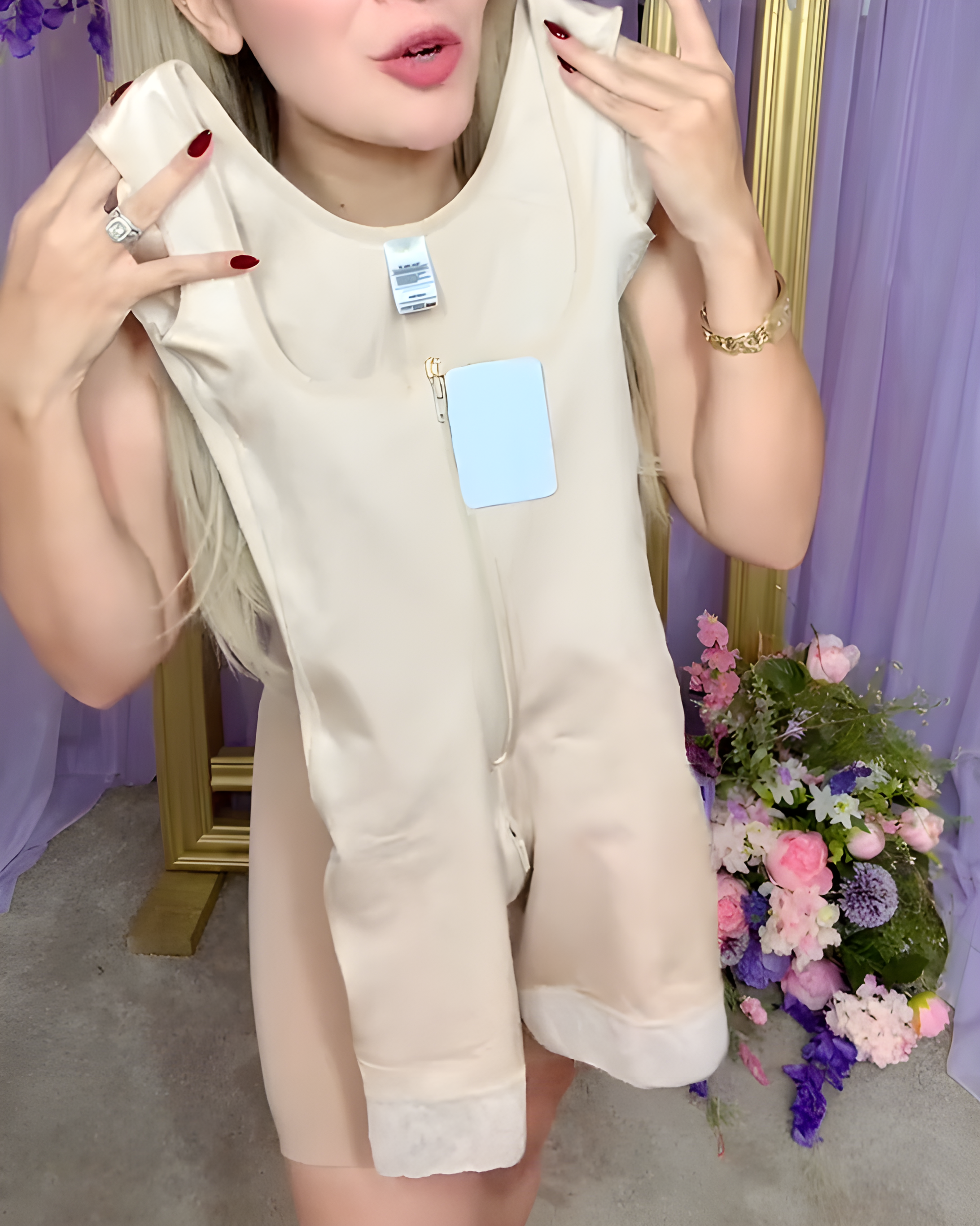 Front Zipper Open Chest Abdomen Shaping Body Shaper-Curvy-Faja