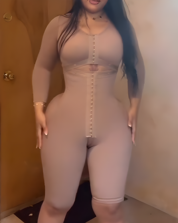 Women's Long-Sleeved Tummy Sculpt Full Body Shapewear