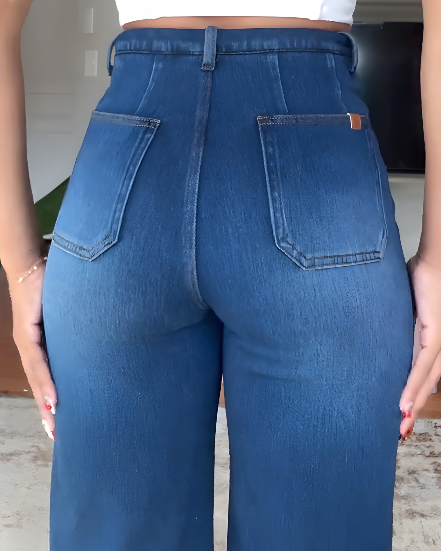 Women's High-Elastic High-Waist Wide-Leg Pants-Curvy-Faja