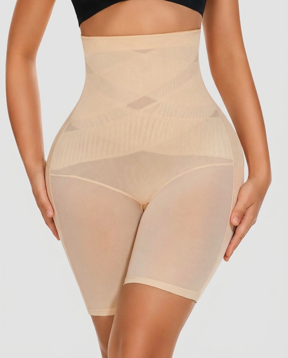 Comfort High Waisted Body Shaper Shorts Seamless no Rolling Thigh Slimmer