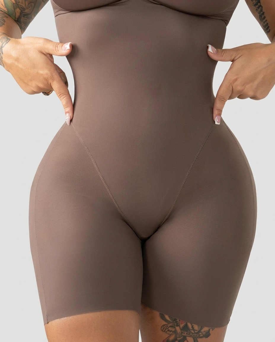 Seamless Shaping Bodysuit with Wire-Free Cups, Tummy & Butt Lift