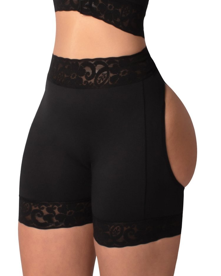 Gotoly Hourglass Figure Butt Lifter Shaper Panties Tummy Control High Waisted BoyShort-Curvy-Faja