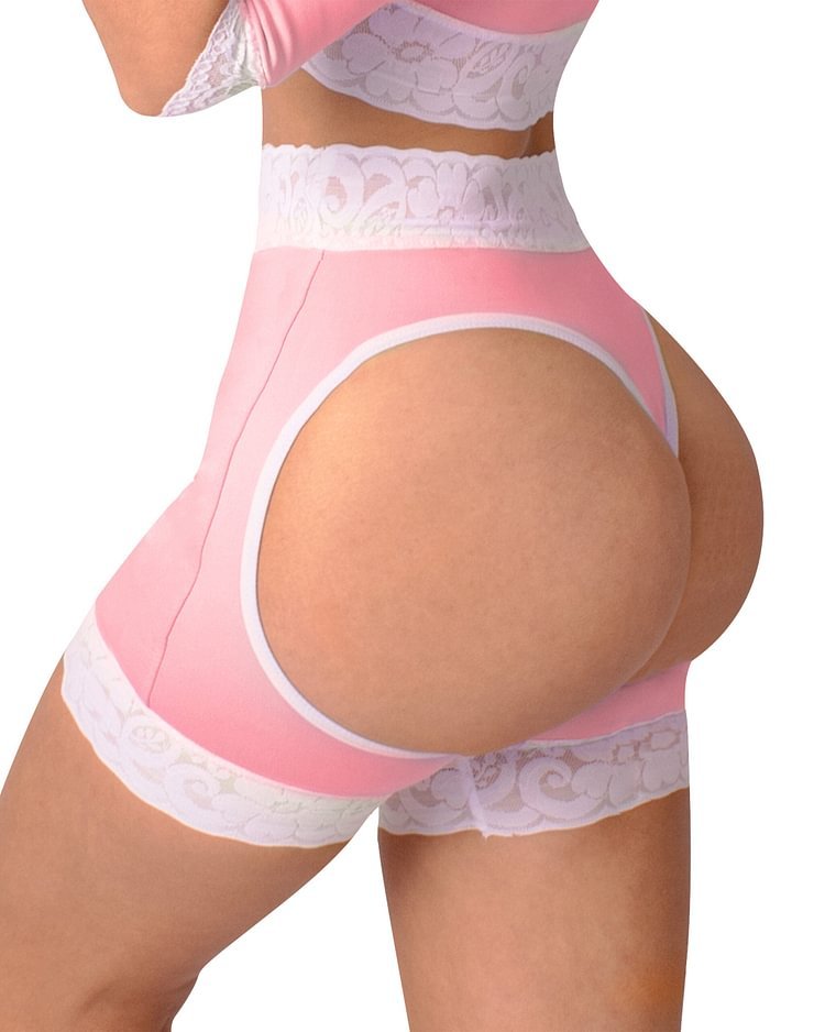 Gotoly Hourglass Figure Butt Lifter Shaper Panties Tummy Control High Waisted BoyShort-Curvy-Faja