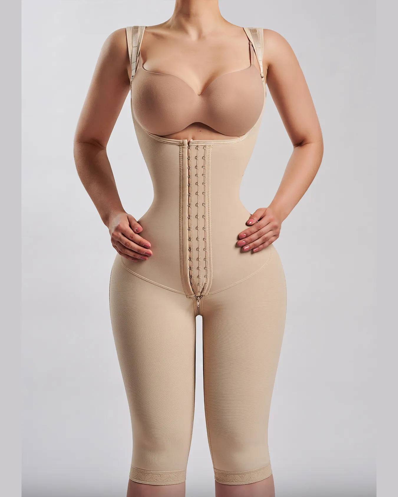 Hourglass - Knee length Shapewear-Curvy-Faja