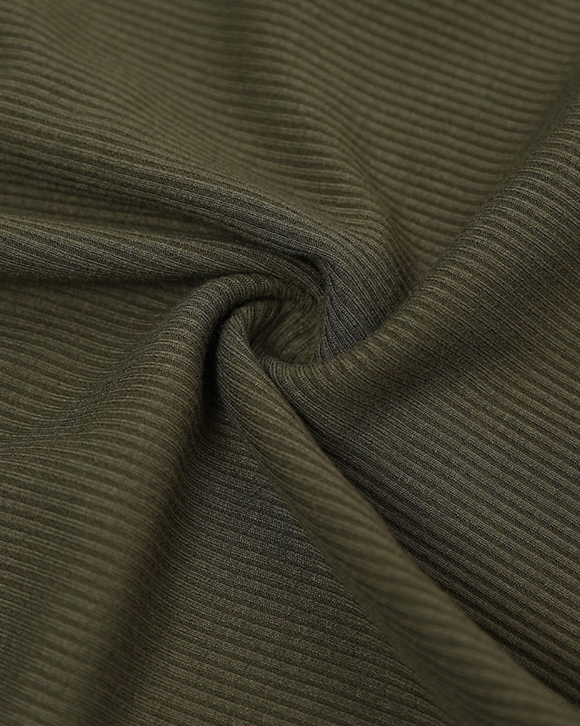 Round Neck Built-in Bra Ribbed Tank Top