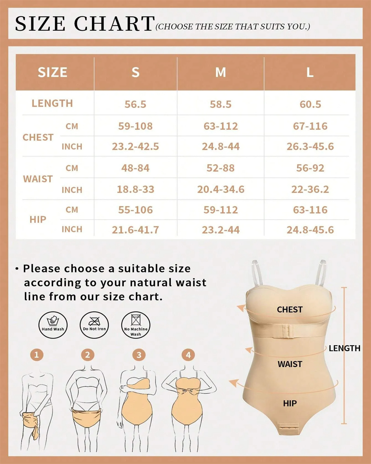 Seamless One-Piece Snap Crotch Shapewear