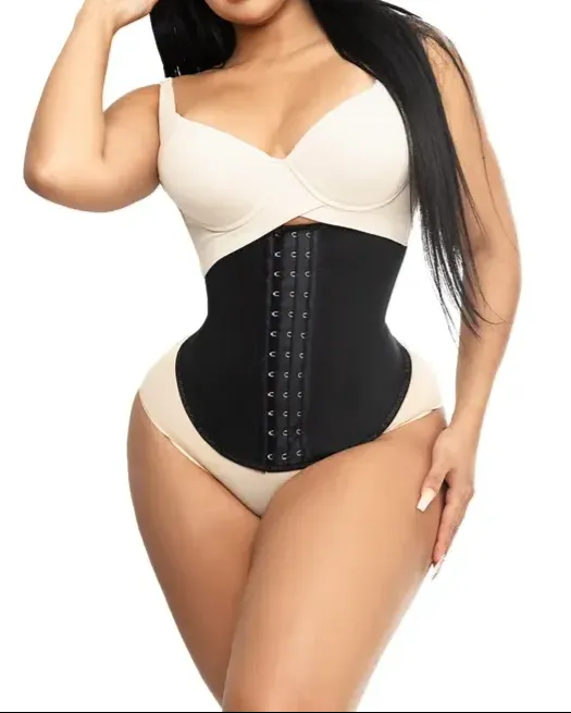 Short Torso Waist Trainer Corset for Tummy Control Underbust Sports Workout Hourglass Body Shaper