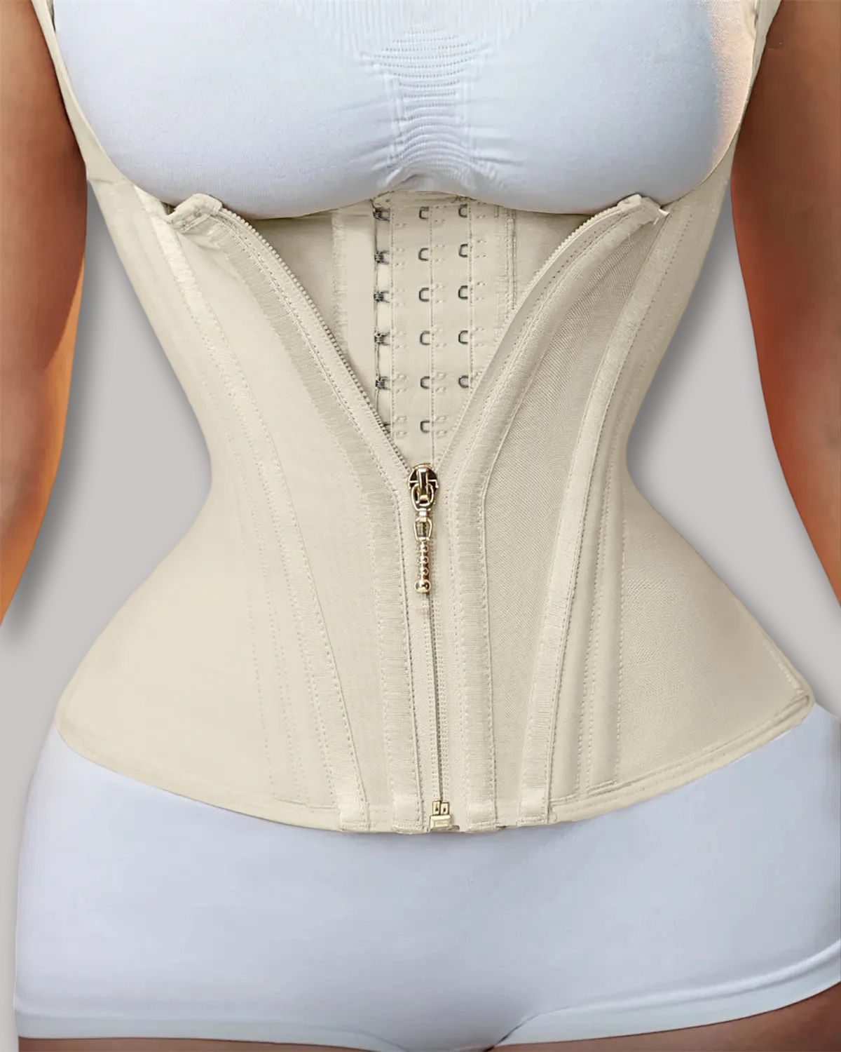 Waist Trainer for Women Corset Vest Body Shaper Cincher Trimmer Tank Top Sport Girdle with Steel Bones-Curvy-Faja