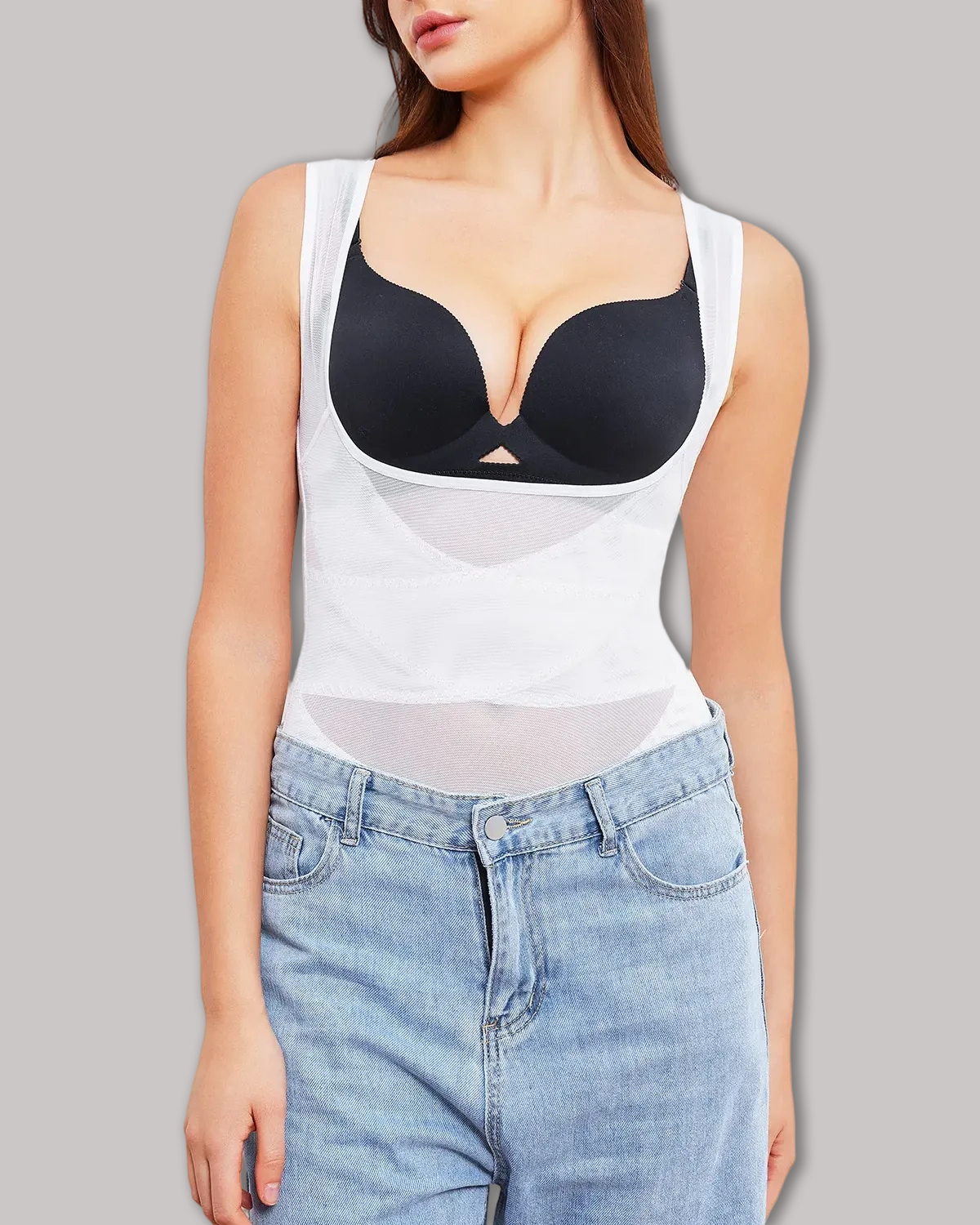 Mesh Tummy Tuck Body Triangle Shapewear