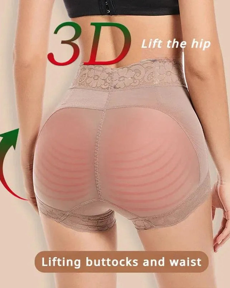 High Waist Seamless Butt Lifting Shorts-Curvy-Faja