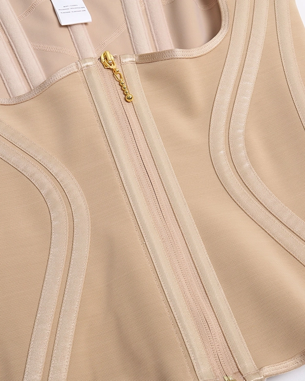 High Compression Hourglass Body Shaper Vest with Straps