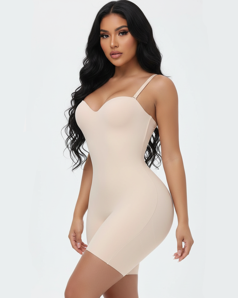 Built-In Bra Tummy Control Shapewear Bodysuit – Sculpting & Smoothing Bodysuit