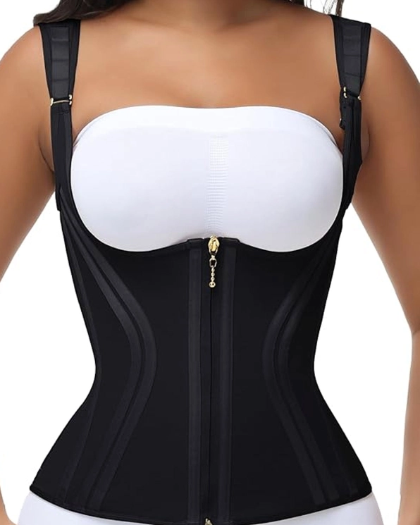 High Compression Hourglass Body Shaper Vest with Straps