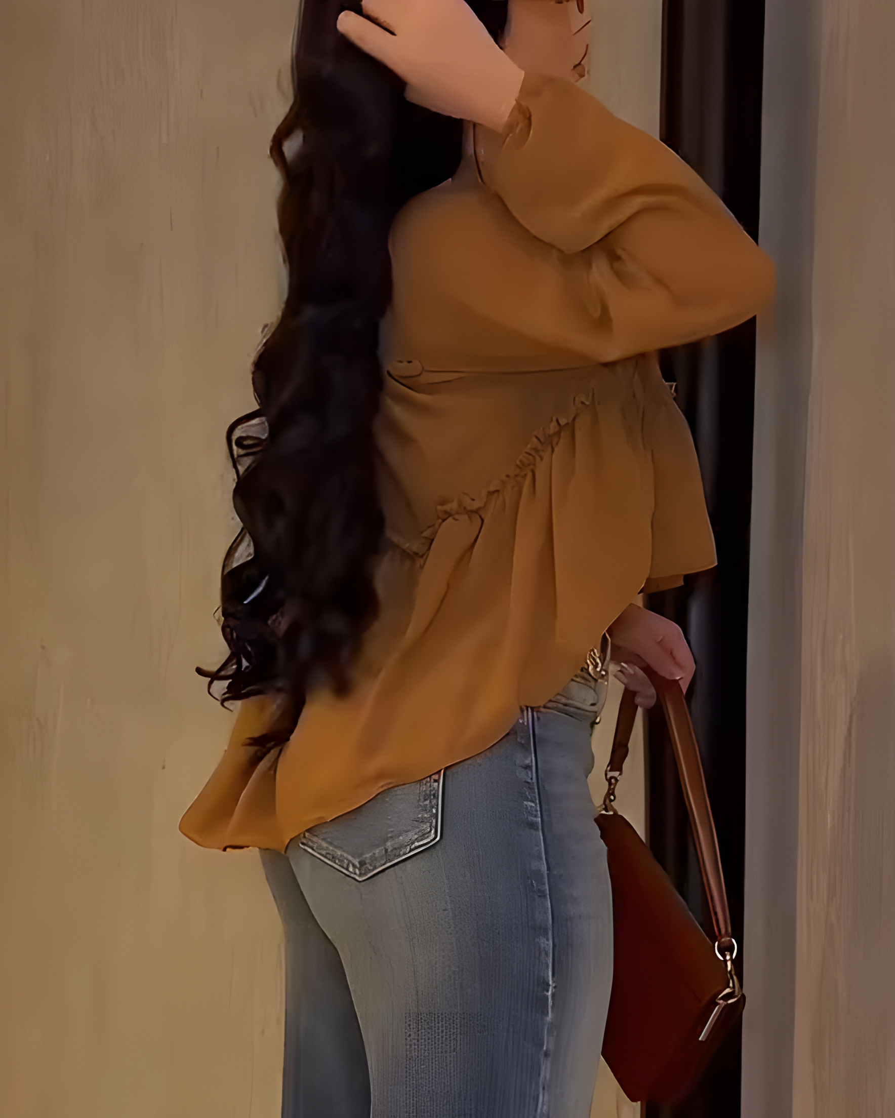 Women's Chiffon Ruffle Long Sleeve Shirt（Pre-Sale）