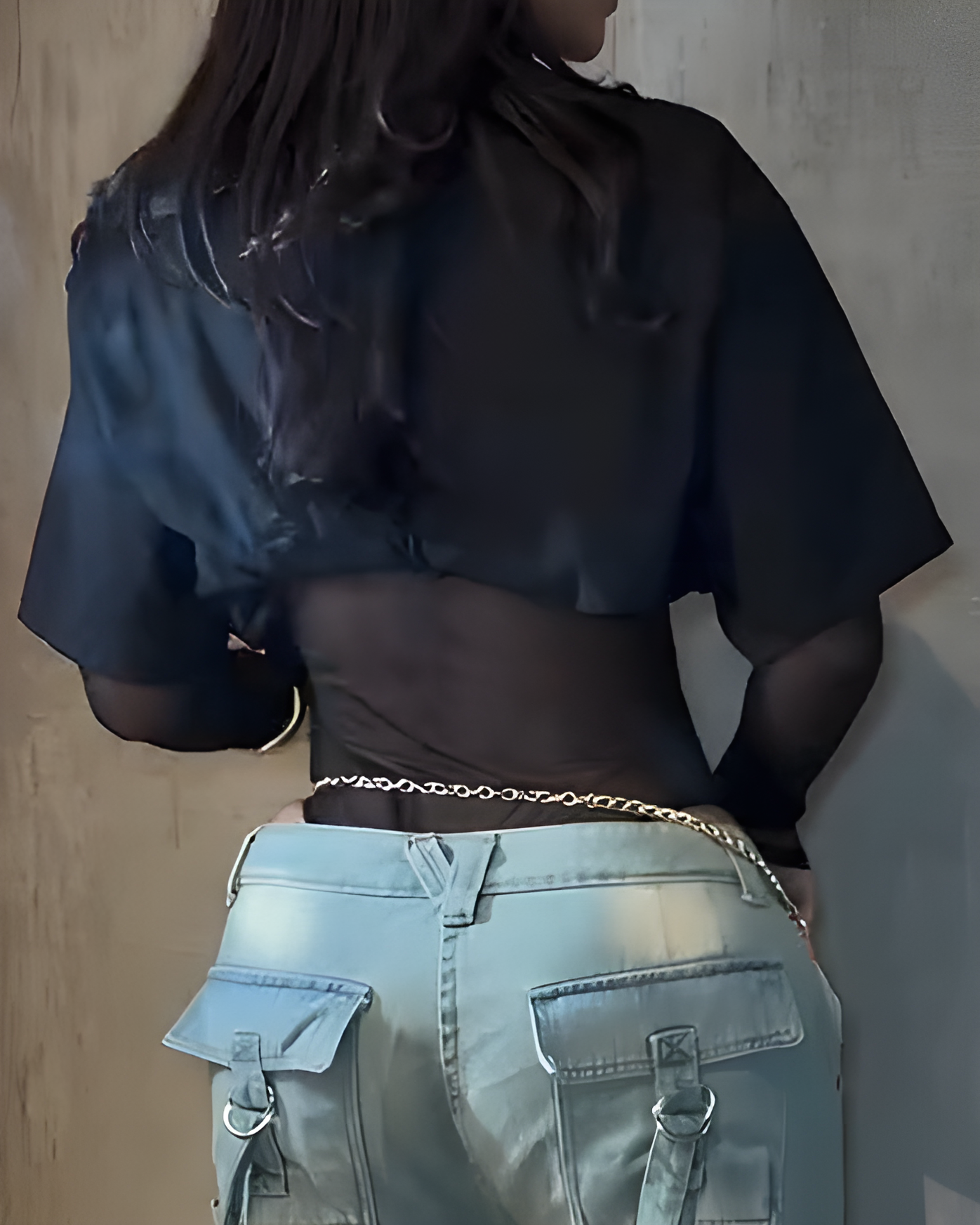 Sexy Mesh Bodysuit Short Sleeve T-Shirt 2-Piece Set（Pre-Sale）