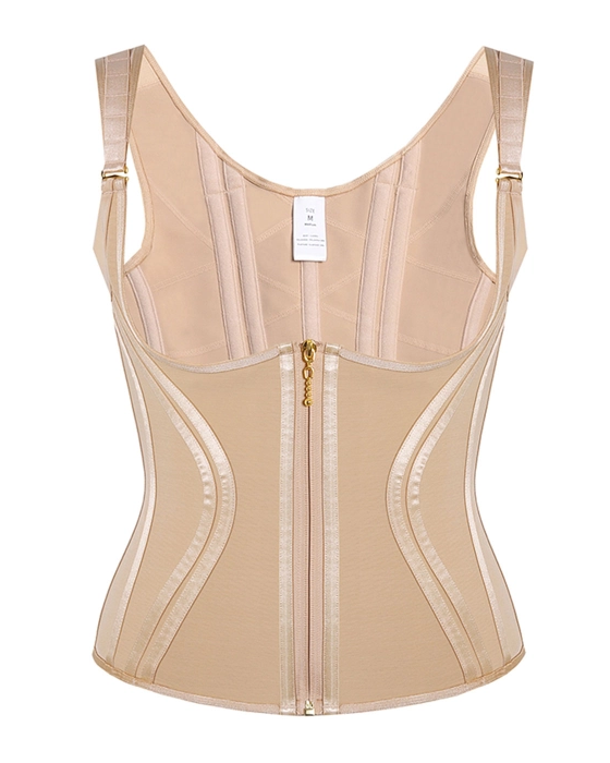 High Compression Hourglass Body Shaper Vest with Straps