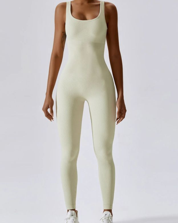 Slim-Fit Stretch Jumpsuit With Seamless Tummy Tuck
