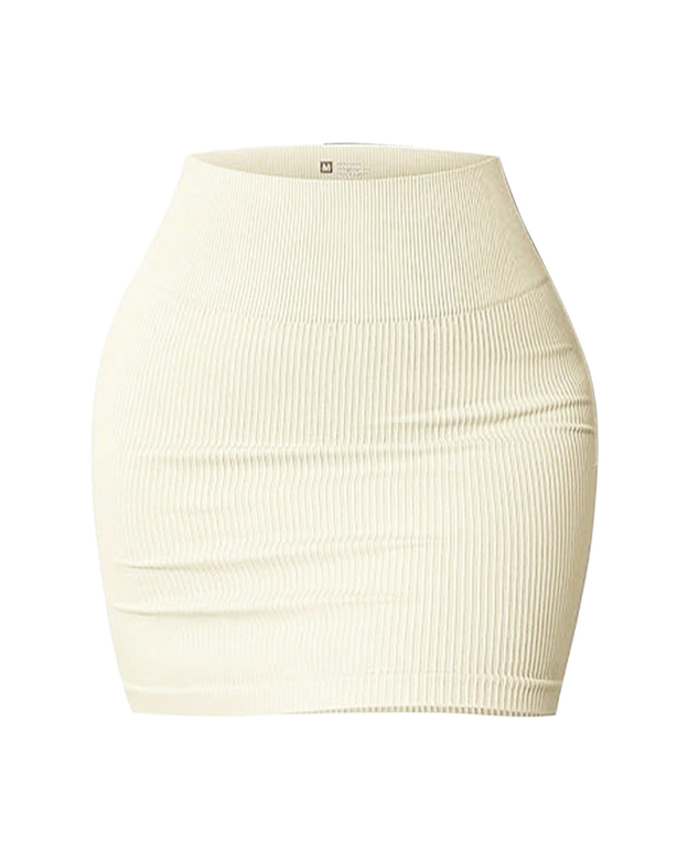 High-Waisted Slim-Fitting Bodycon Mini Skirt