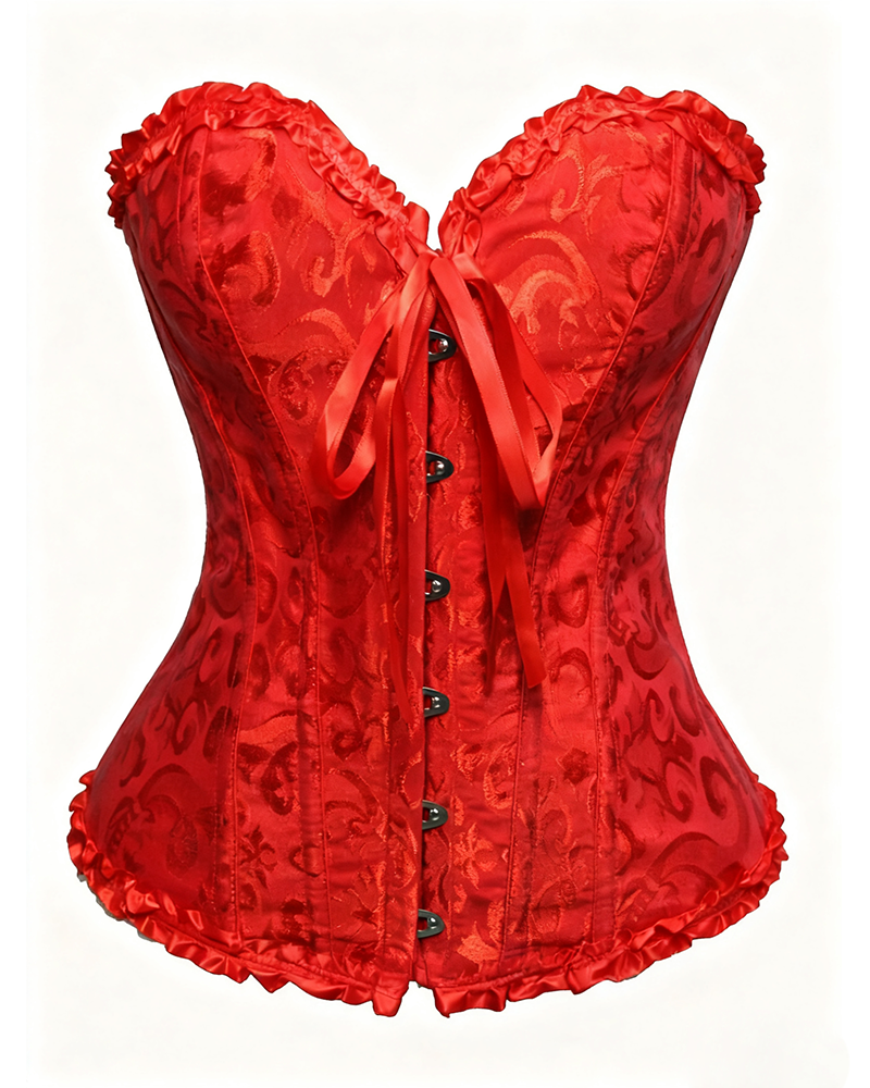 Lace-Up Waist Shaping Corset-Curvy-Faja