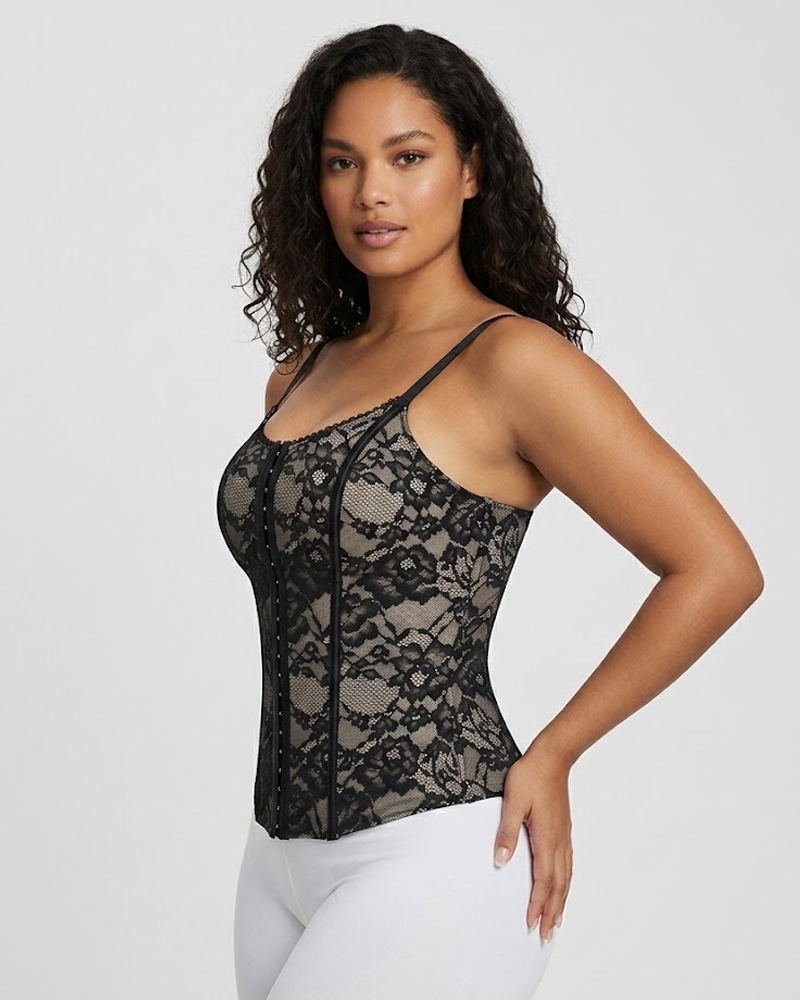 Women's Tummy Control Shapewear Tank Top – Slimming Compression Waist Trainer Vest